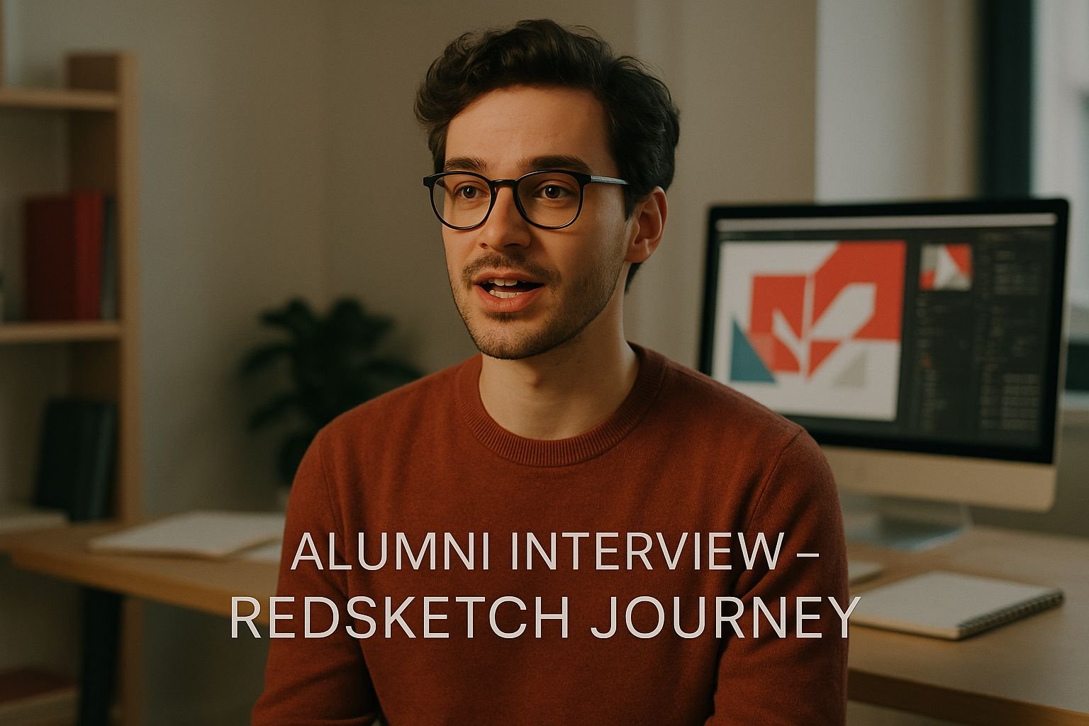 Alumni interview 2025: Aarav Sharma shares his journey from RedSketch student to creative entrepreneur, running a design agency in Jaipur. Career inspiration and success tips for creative professionals.